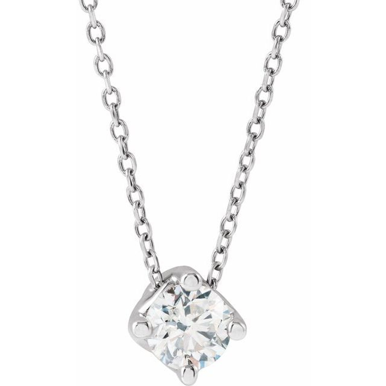 Vertical Pavé Bar Diamond Pendant - Brilliant Earth